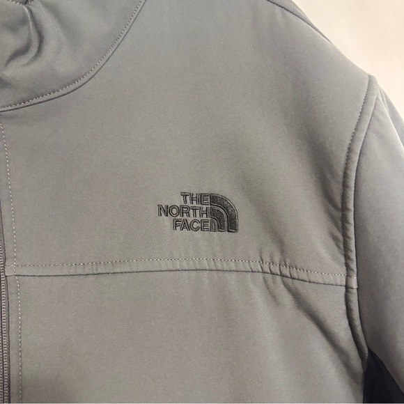 North Face Men's Apex Chrome Thermal Jacket Full Zip Softshell Grey Black Sz XXL - Picture 3 of 16
